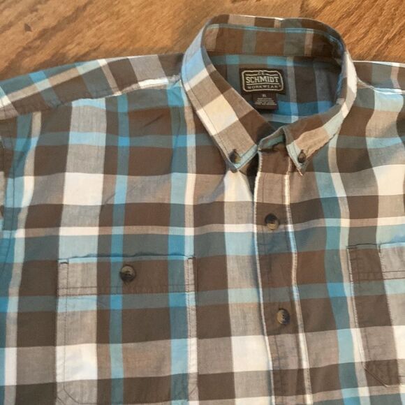 C.E. Schmidt workwear XL short sleeve button down - checked - Picture 2 of 7